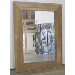 Teak lijst met facet spiegel, div maten vanaf 39,-TTM Wonen