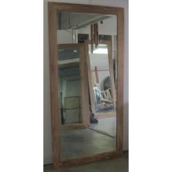 Teak lijst met facet spiegel, div maten vanaf 39,-TTM Wonen