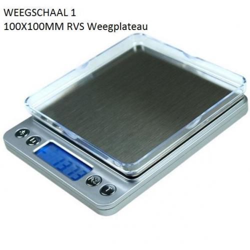 Digitale precisie weegschaal 0.01g - 500g en 0.1g - 3000g