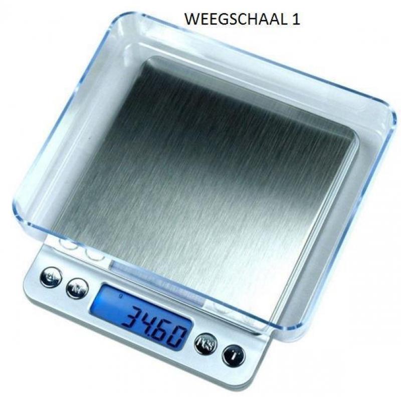 Digitale precisie weegschaal 0.01g - 500g en 0.1g - 3000g