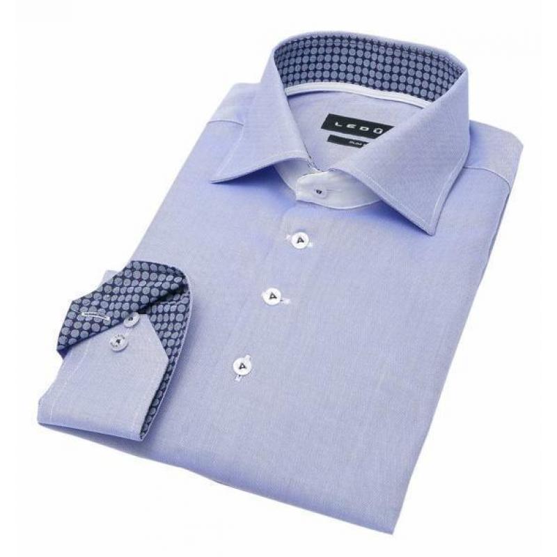 Ledûb dresshemd, blauw