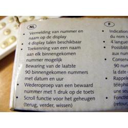 Nummer weergave Deze werkt perfect, met travo