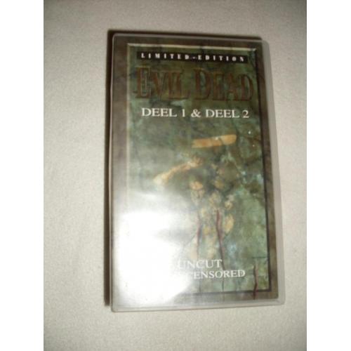 Evil dead 1 en 2 vhs