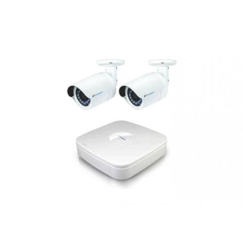 HD Draadloos Wi-Fi IP Compleet Set met 2 bewakingscamera