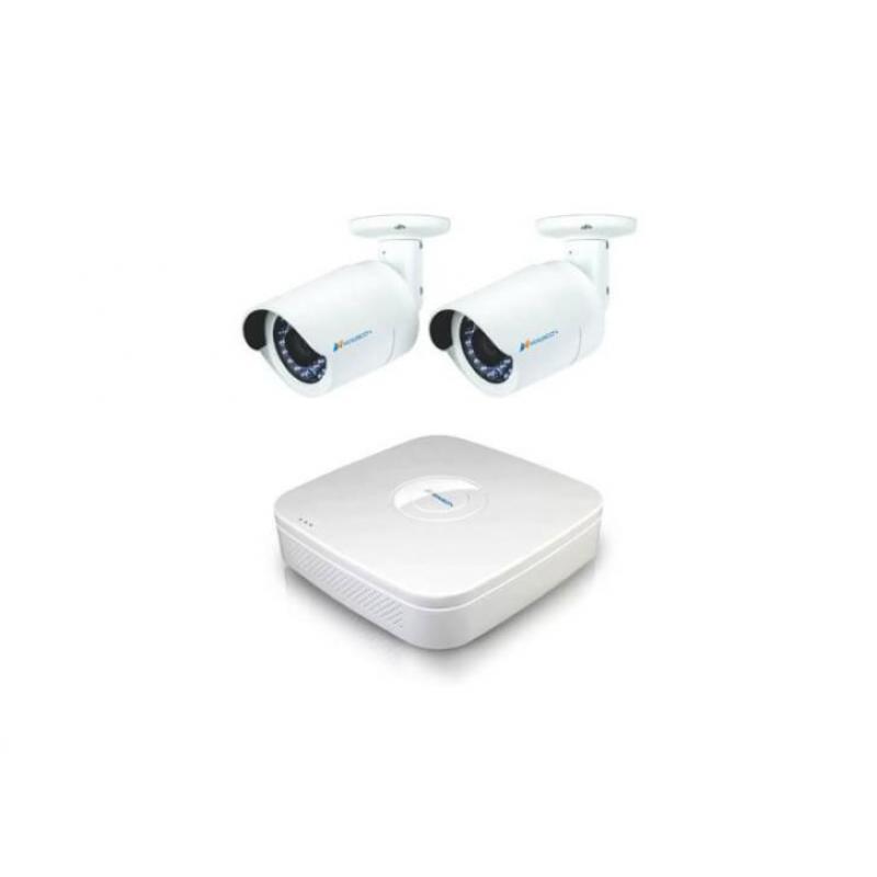 HD Draadloos Wi-Fi IP Compleet Set met 2 bewakingscamera