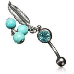 Navelpiercing Bedels Blauw