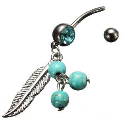 Navelpiercing Bedels Blauw