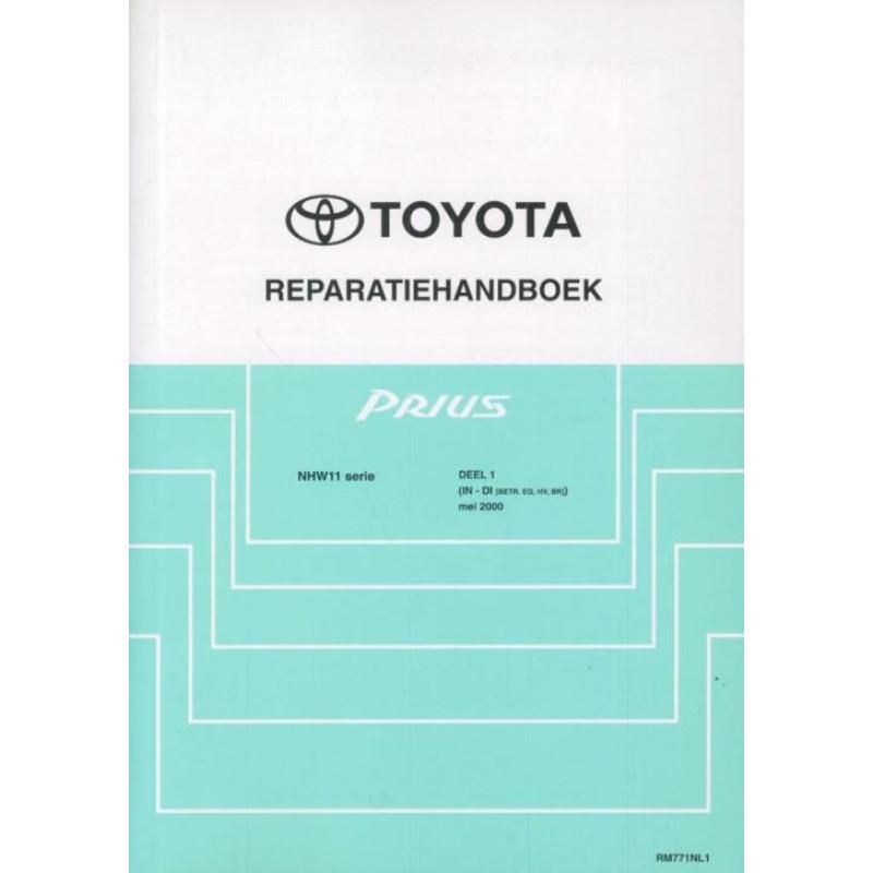 2000 Toyota Prius reparatiehandboek Nederlands 4-delig