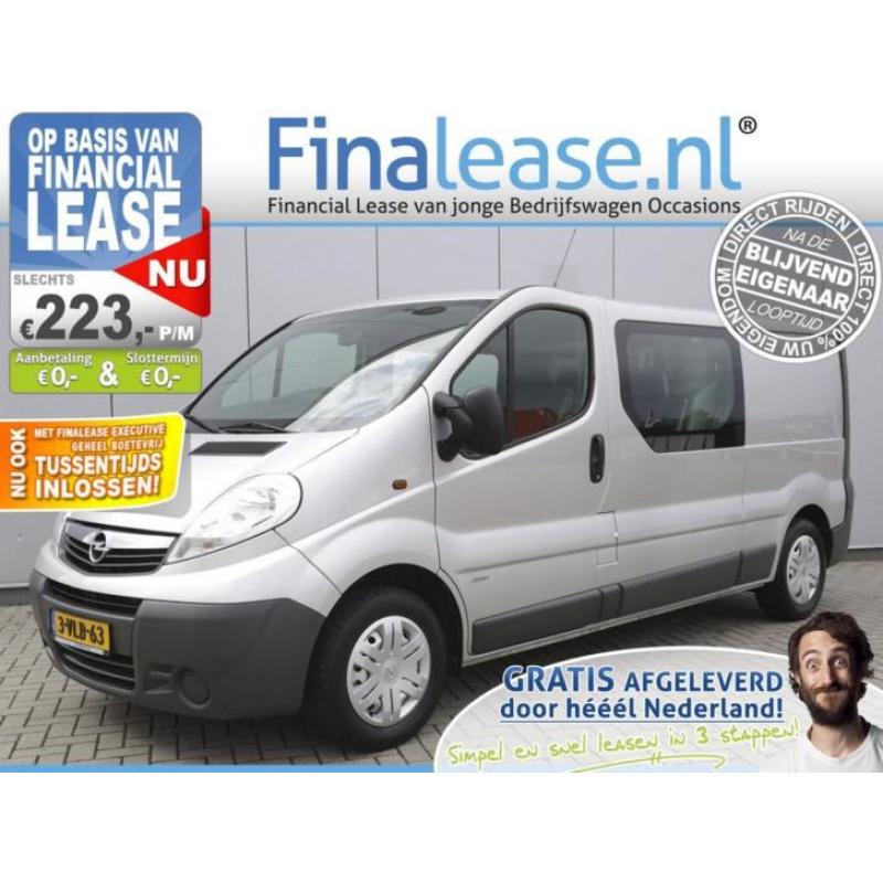 Opel Vivaro 2.5 CDTI L2H1 DC Airco Cruise Navi PDC €223pm