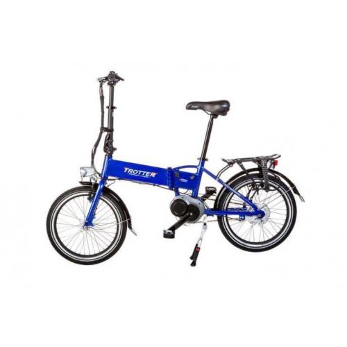 Shinga Elektrische Vouwfiets - Trotter Blauw - Midden Motor