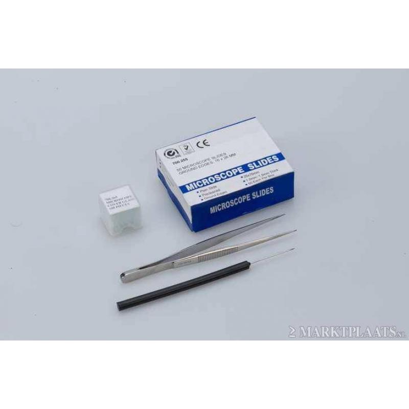 EUROMEX LED-microscopen met 25 professionele micropreparaten