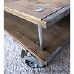 Houten salontafel Railway