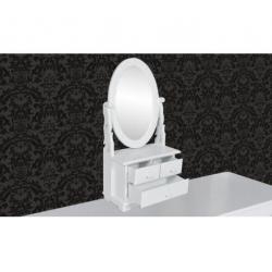 Kaptafel Spiegel Femke wit