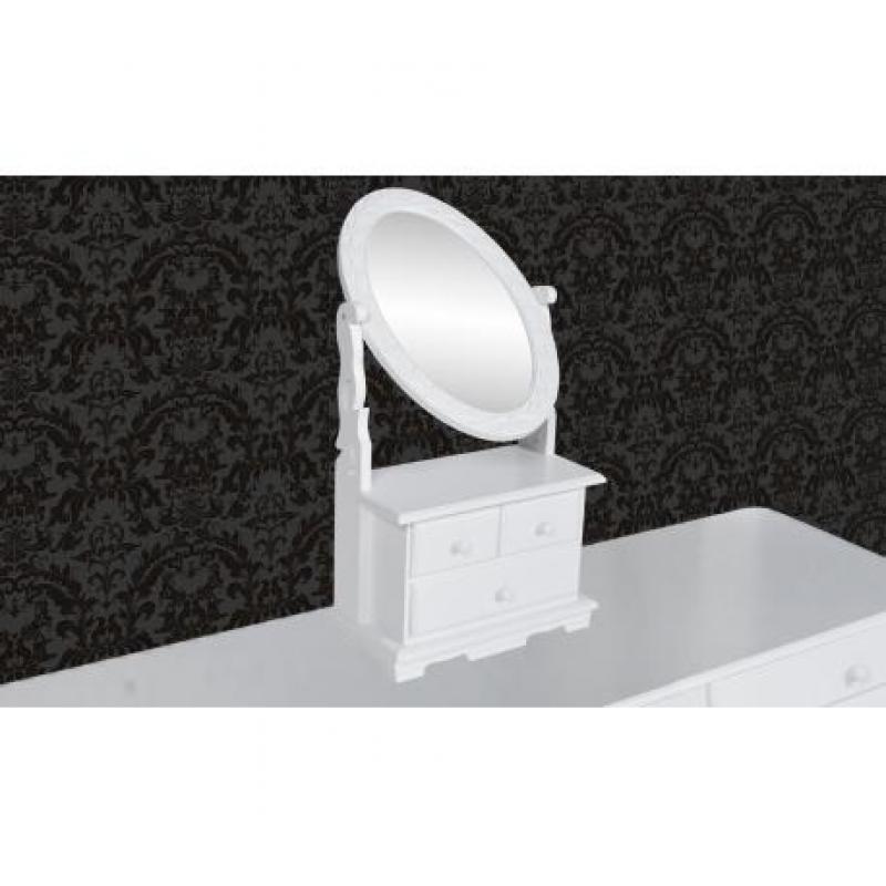 Kaptafel Spiegel Femke wit