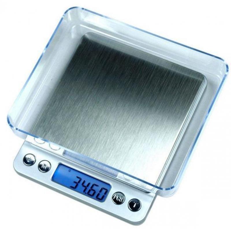 Digitale precisie weegschaal 3000g x 0.1 gram + 500g x 0.01g