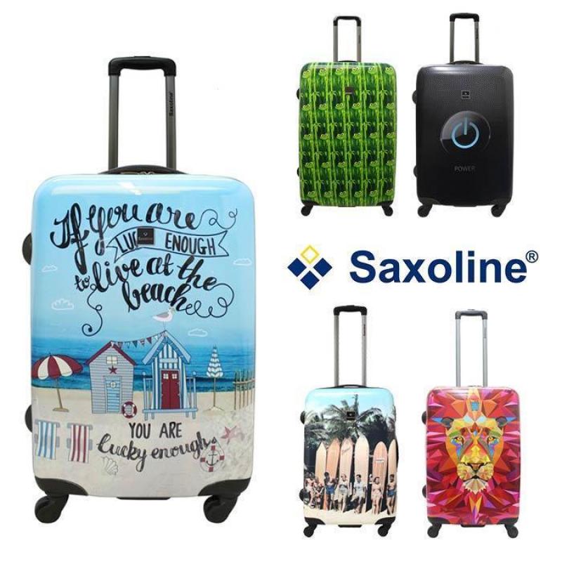 Saxoline Koffer vele prints/modellen +10% voorjaarskorting
