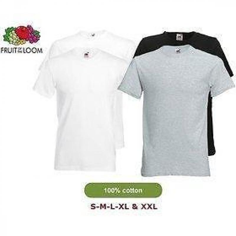12 Fruit of the Loom T-Shirts als dagaanbieding