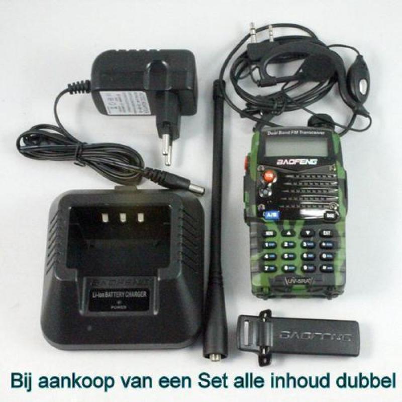 Groot Bereik 5Watt Set Camouflage Portofoons voor oa Airsoft