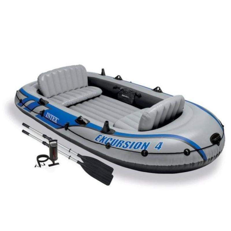 Intex Opblaasboot Excursion 4 Set vierpersoons