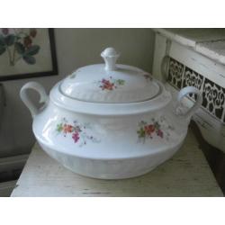 Brocante dekschaal schaal terrine Royal Schwabap (514)