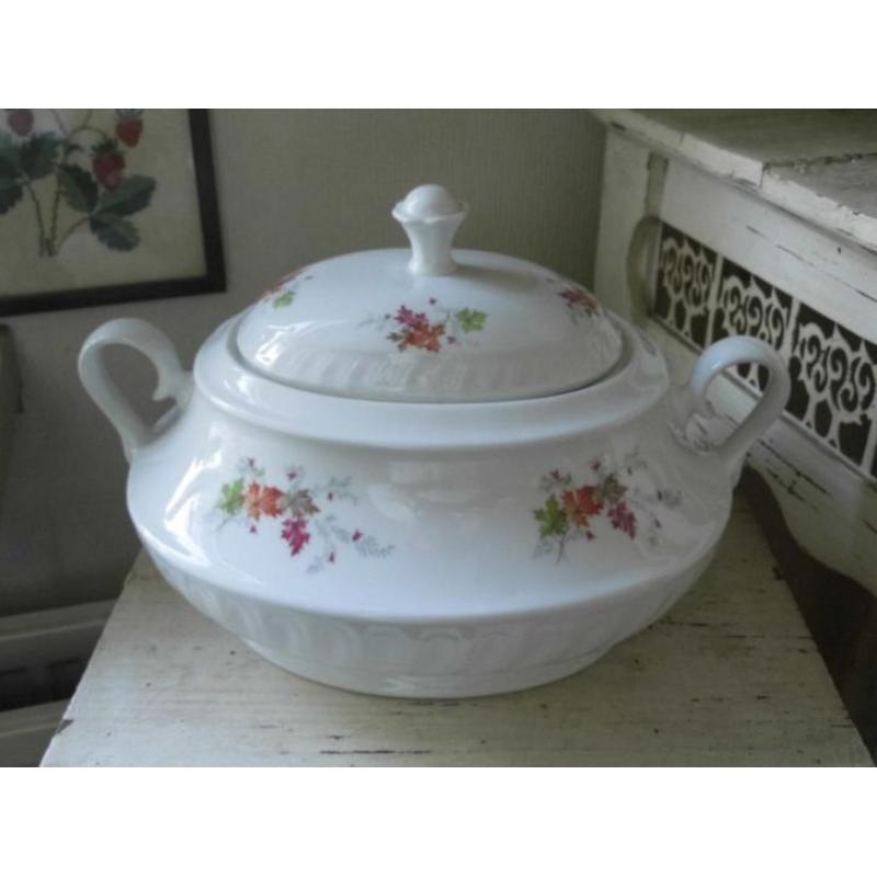 Brocante dekschaal schaal terrine Royal Schwabap (514)