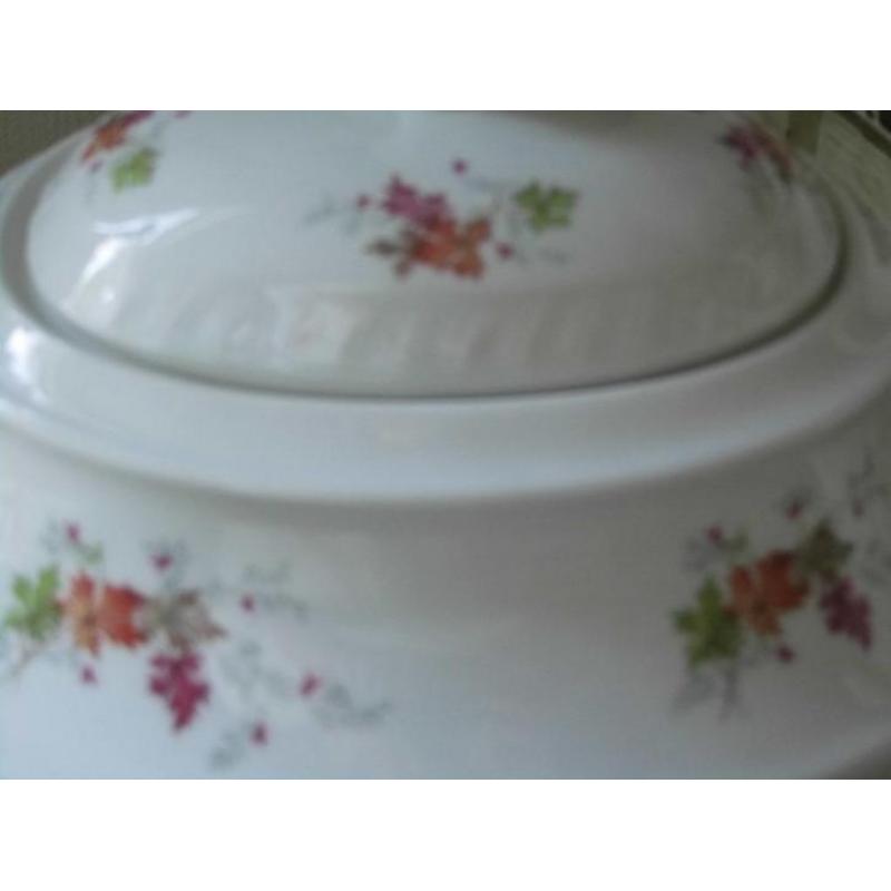 Brocante dekschaal schaal terrine Royal Schwabap (514)