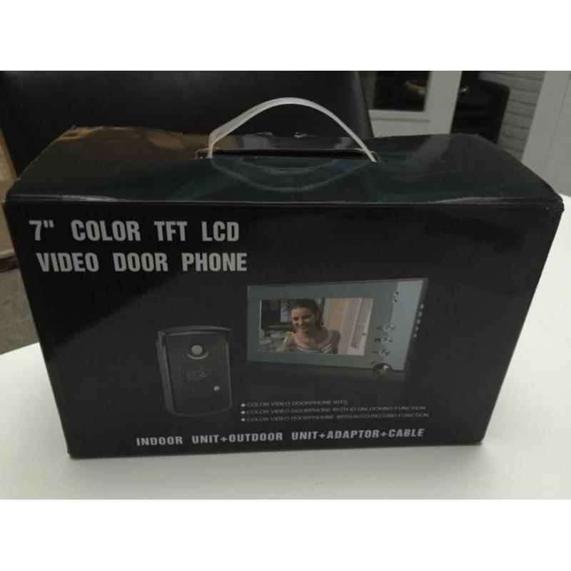 Video deurintercom met 7" TFT LCD scherm