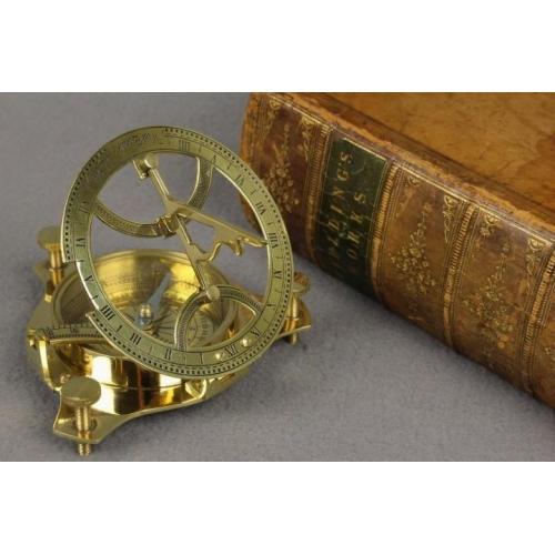 Oud Marine Zonnewijzer Kompas Nautisch Scheepvaart sextant