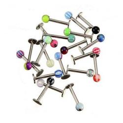20Pcs Mix Lip Rings Labret Studs Piercing Ball Bar Body J...