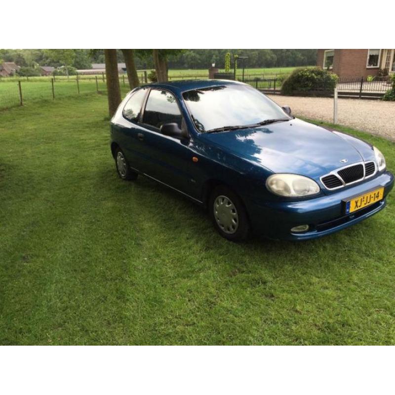 Daewoo Lanos 1.5 SE 1998 Blauw Airco stuurbekrachting