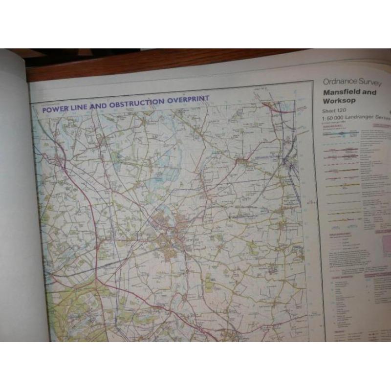 Verzameling Britse topografische kaarten