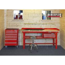 Complete werkplek werkbank gereedschapkist gereedschapswagen