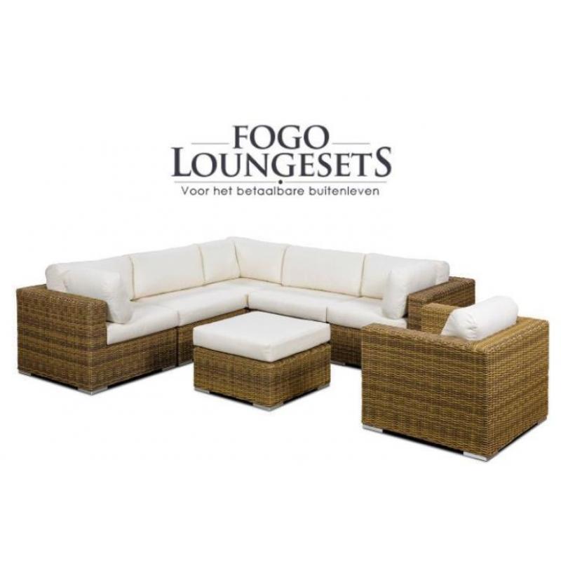 Wicker loungesets en loungebanken. Online en in de showroom.