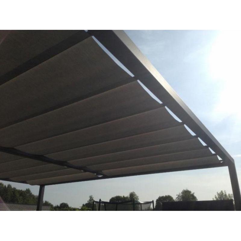 Schaduwdoek, Schaduwzeil, Harmonicadoek, Doekzonwering. WESA