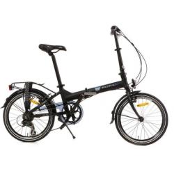 Vouwfiets fietsen 20 inch mat zwart 6 v aanbieding op=op !!