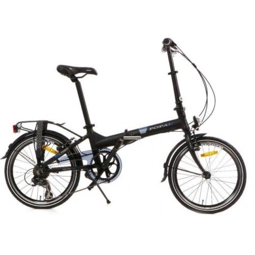 Vouwfiets fietsen 20 inch mat zwart 6 v aanbieding op=op !!