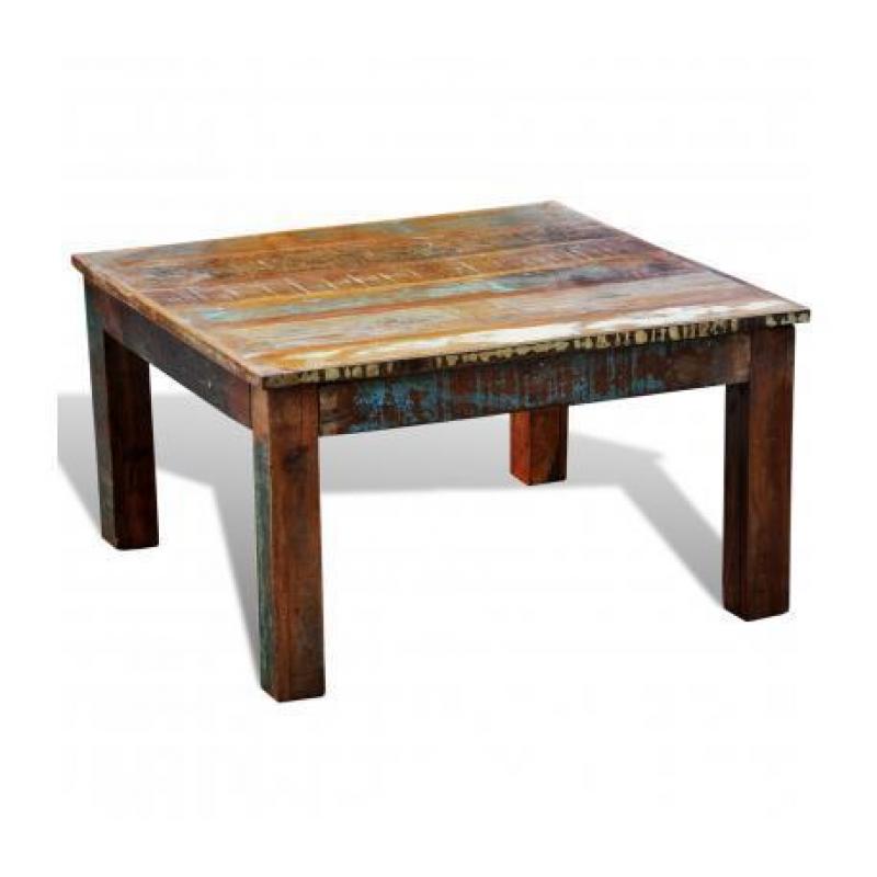 Salontafel Sloophout (vierkant) - Gratis verzending + NIEUW