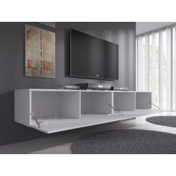 ACTIE > Zwevend hoogglans wit TV-Meubel 200 cm Flame XL