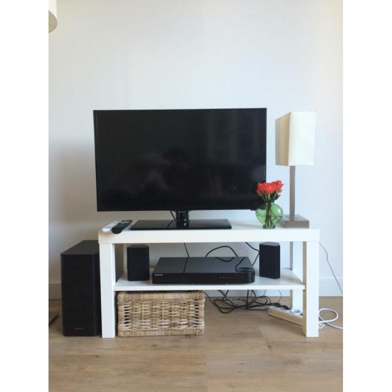 Wit tv meubel met 1 plank ZO GOED ALS NIEUW