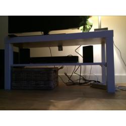 Wit tv meubel met 1 plank ZO GOED ALS NIEUW
