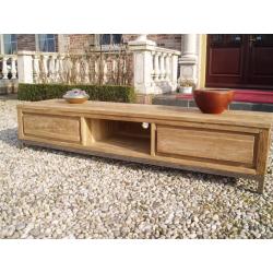 Tv meubel oud teakhout met metaal 180 cm Atlanta010TL