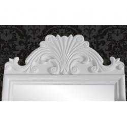 Kaptafel Spiegel Barok wit