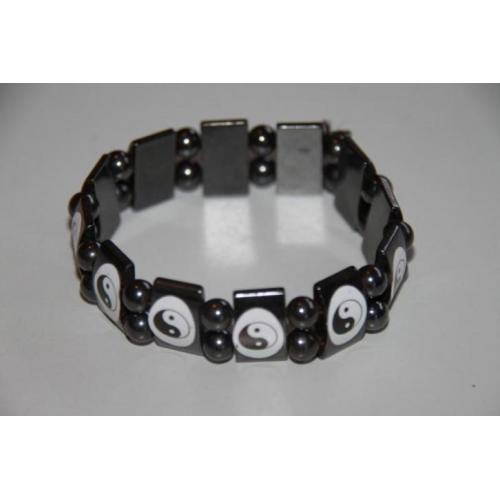 Hematiet armband Yin Yang (Armbanden met edelstenen overig)
