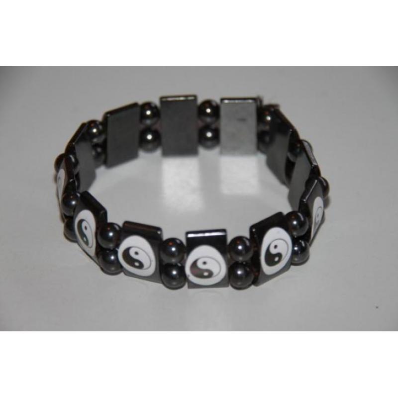 Hematiet armband Yin Yang (Armbanden met edelstenen overig)