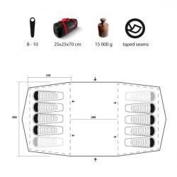 Trimm GALAXY tent (10 personen) NIEUW met 40 % KORTING