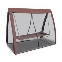 Schommelbed met klamboe voor in de tuin