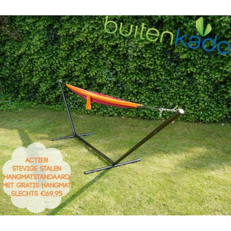 Stalen hangmatstandaard standaard staal MET GRATIS HANGMAT