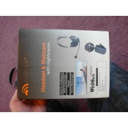 headset & webcam night vision microfoon hoofdtelefoon usb