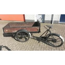 Ouderwetse bakfiets
