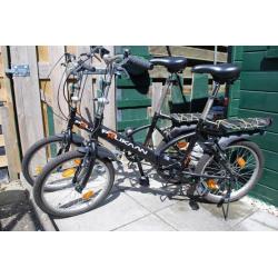 Te koop twee vouwfietsen